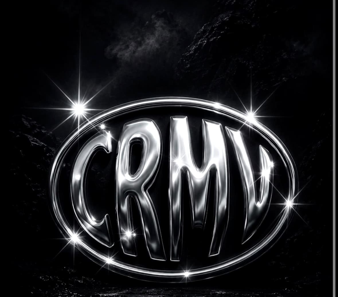 CRMV chrome badge logo